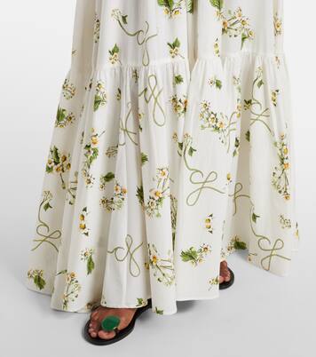 Robe longue Botanical Utopia en coton | Camilla