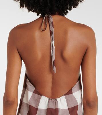 Robe Callie en coton à carreaux vichy | Posse