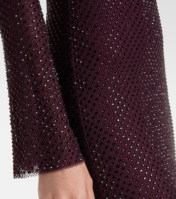 Rhinestone mesh maxi dress | Self-Portrait