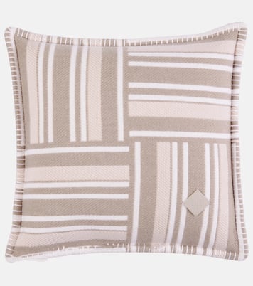 Jacquard wool and cashmere cushion | Loro Piana