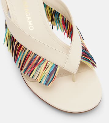 Bettie fringed sandals  | Ferragamo