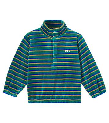 Striped cotton terry sweatshirt  | Tinycottons