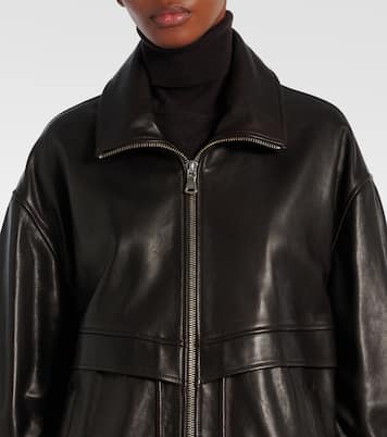 Bomber Beck in pelle | Nour Hammour