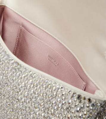 Soft Bow Mini embellished satin clutch | Jimmy Choo