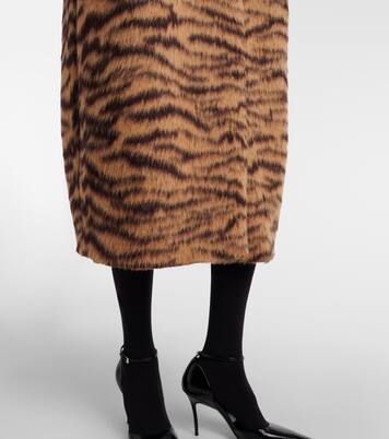 Wool-blend jacquard coat | Alaïa