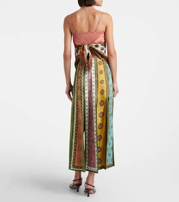 Contina printed jacquard maxi skirt | Alémais