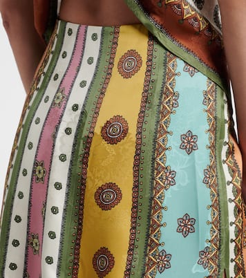 Contina printed jacquard maxi skirt | Alémais