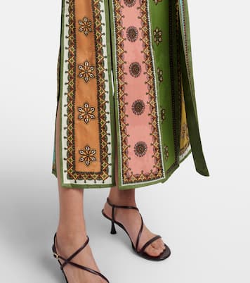 Contina printed jacquard maxi skirt | Alémais