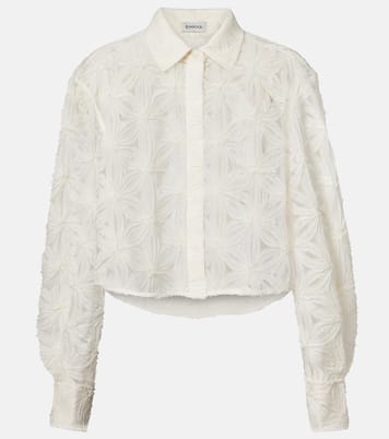 Anders cropped floral blouse | Simkhai