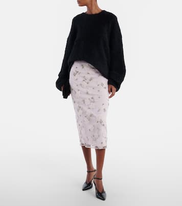 Jupe crayon Tasha à perles fantaisie | Rotate