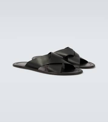Malick Cross leather sandals | The Row