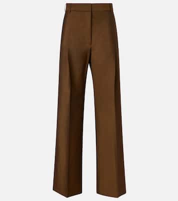 Pantalon ample en laine et mohair | Róhe