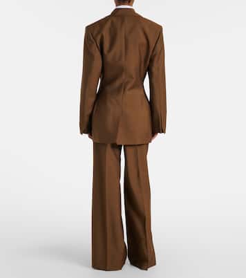 Pantalon ample en laine et mohair | Róhe