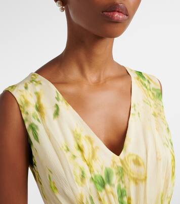 Midikleid aus Seiden-Creponne | Erdem