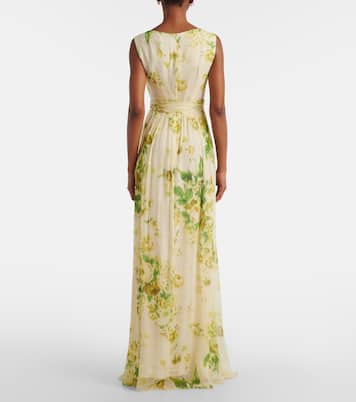 Midikleid aus Seiden-Creponne | Erdem