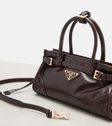 Prada Bonnie Mini leather top-handle bag | Prada