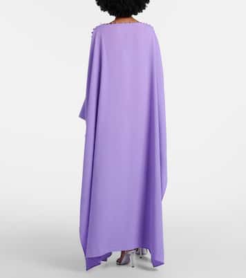 Mila off-shoulder crêpe cady kaftan | Taller Marmo