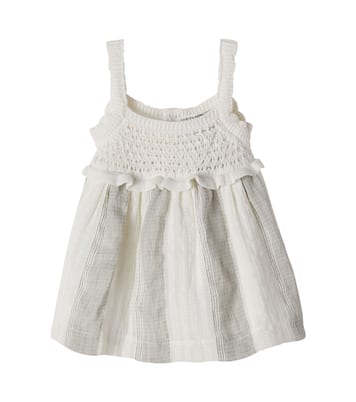 Baby Fontclara cotton and linen dress | 1 + in the Family