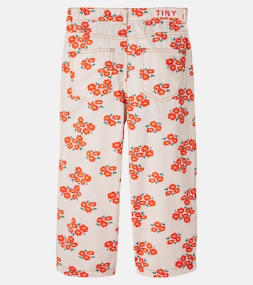 Straight Jeans Blossoms aus Twill | Tinycottons