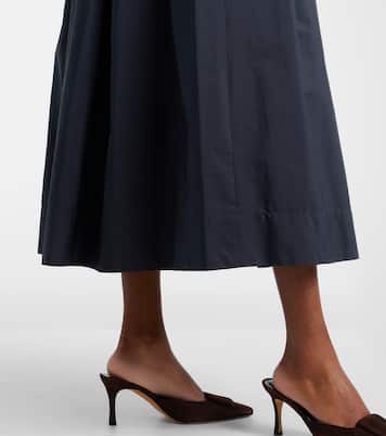 Pineta pleated cotton midi skirt | 'S Max Mara