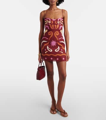 Lucca printed linen minidress | Cala de la Cruz