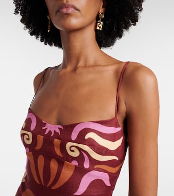 Lucca printed linen minidress | Cala de la Cruz