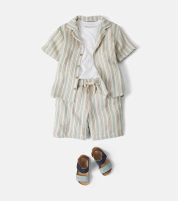 Sandalen Alphie aus Veloursleder | Wheat