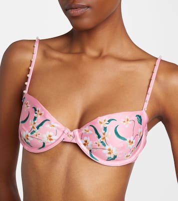 Magdalena floral bikini top  | Agua by Agua Bendita