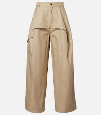 Paula's Ibiza cotton wide-leg pants | Loewe