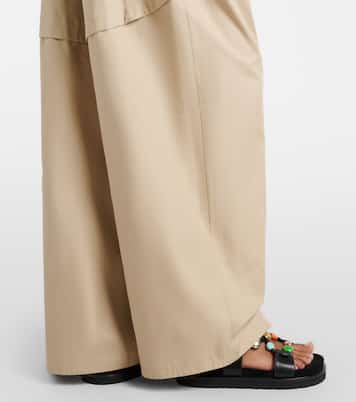 Paula's Ibiza cotton wide-leg pants | Loewe