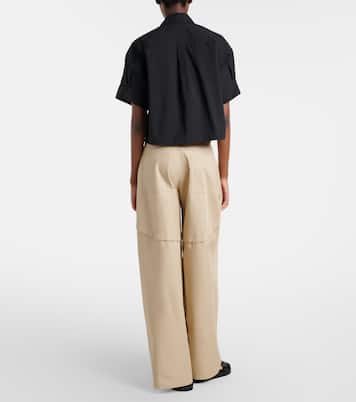 Paula's Ibiza cotton wide-leg pants | Loewe
