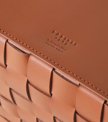 Mondina Large woven leather basket | Giobagnara