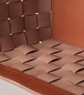 Mondina Large woven leather basket | Giobagnara