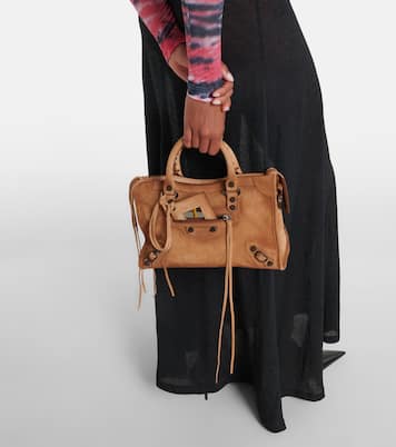 Tote Le City Small aus Veloursleder | Balenciaga