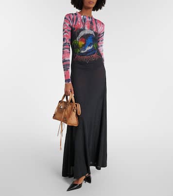 Tote Le City Small aus Veloursleder | Balenciaga