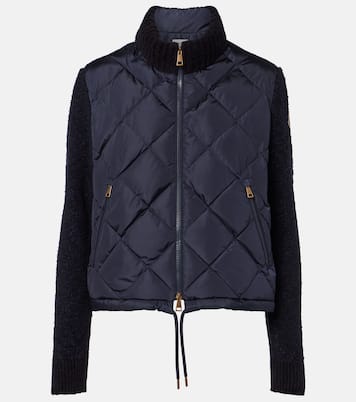Down-paneled cotton-blend cardigan  | Moncler