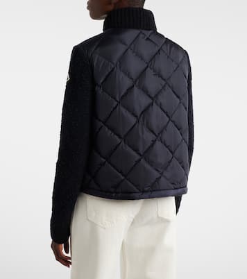 Down-paneled cotton-blend cardigan  | Moncler