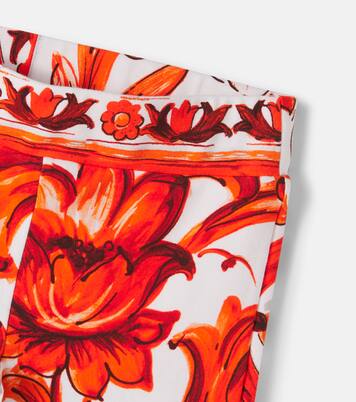 Bedruckte Schlaghose aus Jersey | Dolce&Gabbana Kids