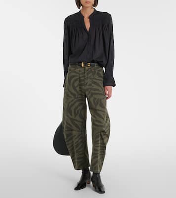 Shon cropped barrel-leg jeans | Nili Lotan