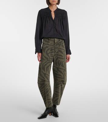 Shon cropped barrel-leg jeans | Nili Lotan