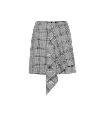 Doleyli checked cotton and wool skirt | Isabel Marant