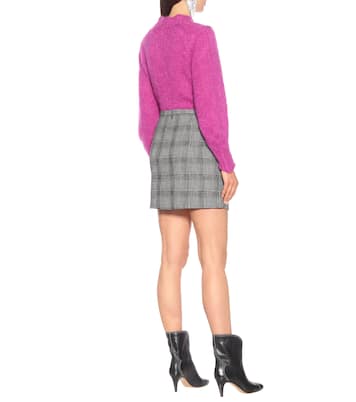Doleyli checked cotton and wool skirt | Isabel Marant