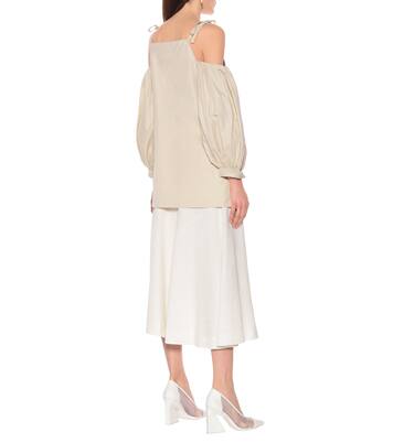 Cotton off-shoulder top | Jil Sander