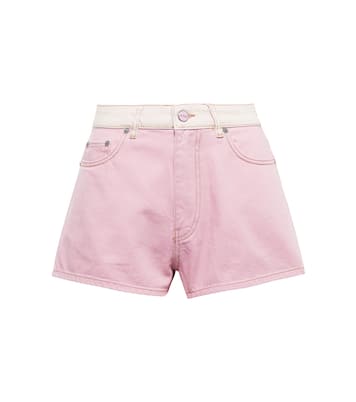 High-Rise Jeansshorts | Ganni