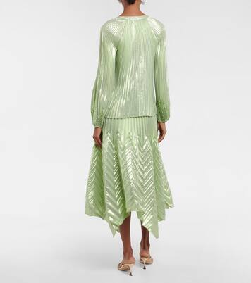 Blouse Char en soie mélangée | Simkhai