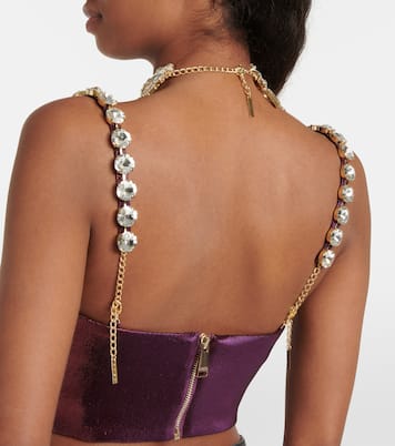 Cropped-Top aus einem Baumwollgemisch | Area