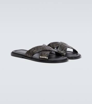 Palas Greca de piel | Versace