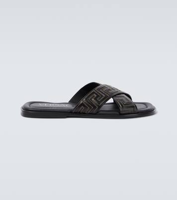 Palas Greca de piel | Versace