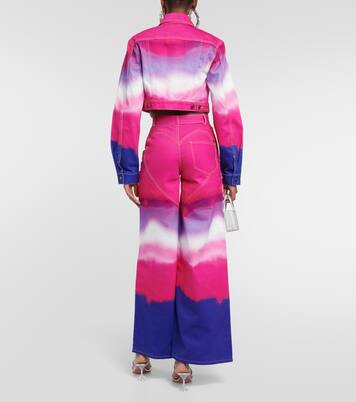 Verzierte Wide-Leg Jeans | Area