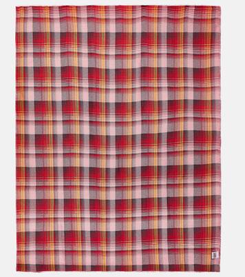 Paisley and checked wool throw | Etro